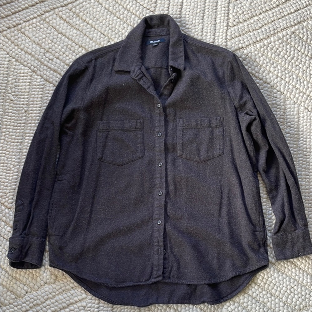 Madewell Sunday Flannel - charcoal grey - medium